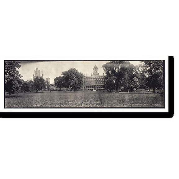 Historic Print, IL State Normal University 1914 PHOTO, Width 7" x Length 36"