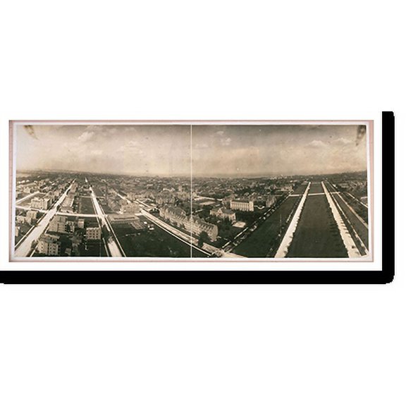 Historic Print, IL View of University of Chicago 1907 PHOTO, Width 11" x Length 49"