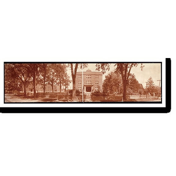 Historic Print, IL W M A Grounds Alton 1908 PHOTO, Width 7" x Length 36"