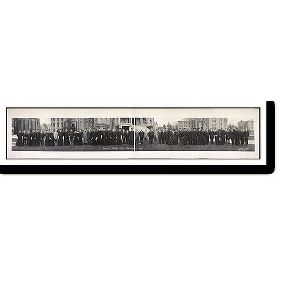 Historic Print, IN Notre Dame University A 1914 PHOTO, Width 7" x Length 36"