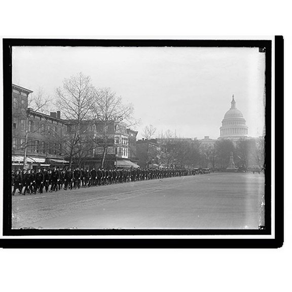 Historic Print, INAUGURAL PARADES. MILITARY UNIT IN PARADE - 2, 16" x 20"