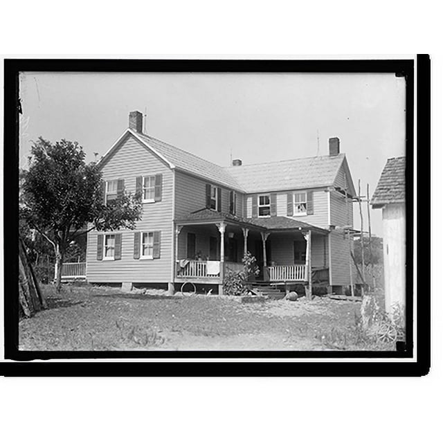 Historic Print, INDIAN HEAD, MD. NAVY PROVING GROUND. RESIDENCE OF