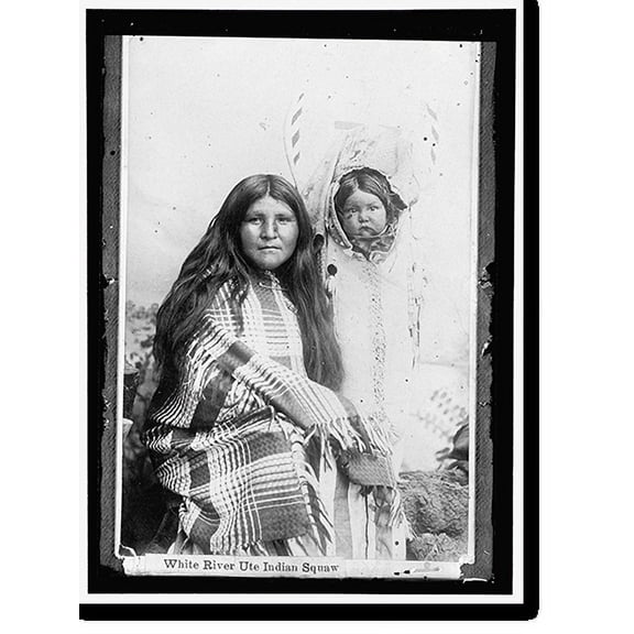 Historic Print, INDIANS, AMERICAN. WHITE RIVER UTE SQUAW, 18" x 24"