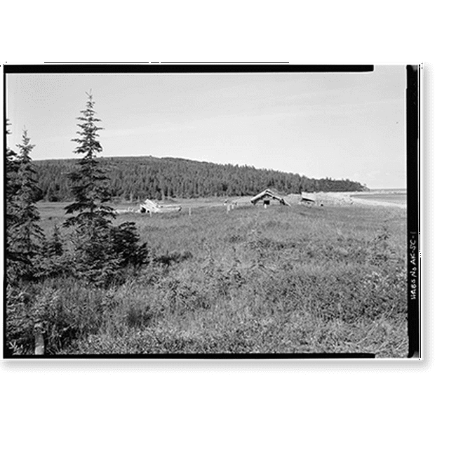 Historic Print, Iditarod Trail Shelter Cabins, Portage Shelter Cabin
