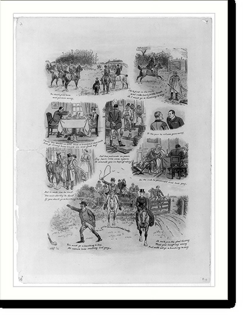 Historic Print, [Illustrated humorous poem about the importance of fox