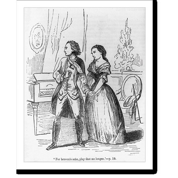 Historic Print, [Illustration of Goethe's poem - The Sorrows of Werther] - 5, 16" x 20"