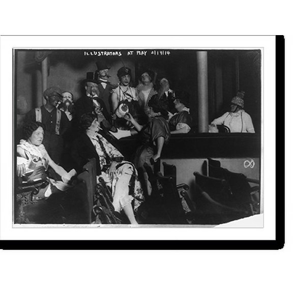 Historic Print, Illustrators at play, 16" x 20"