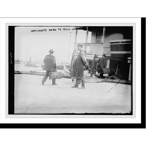 Historic Print, Immigrants going to Ellis Island, 16" x 20"