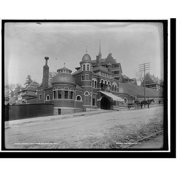 Historic Print, Imperial Bath House, Hot Springs, Ark., 16" x 20"