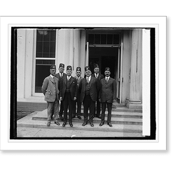 Historic Print, Imperial Potentate & local Shriners at W.H. 10/15/25, 16" x 20"