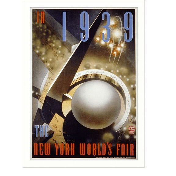 Historic Print, In 1939 the New York World's Fair.Culin. - 2, 16" x 20"