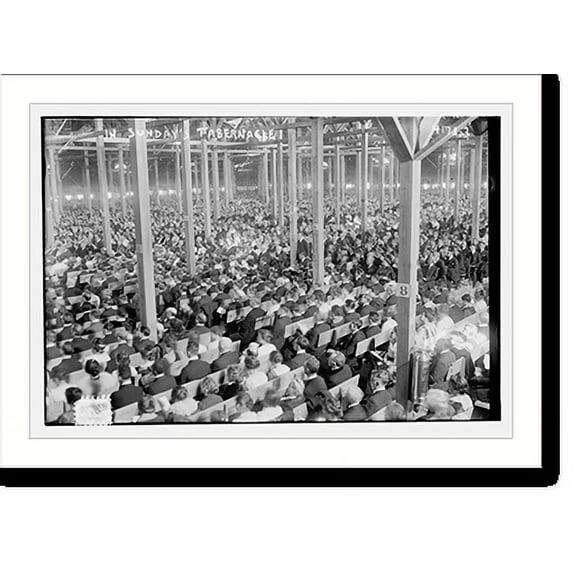 Historic Print, In Sunday's Tabernacle, 16" x 20"
