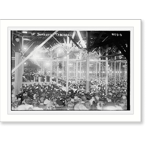 Historic Print, In Sunday's Tabernacle - 2, 16" x 20"