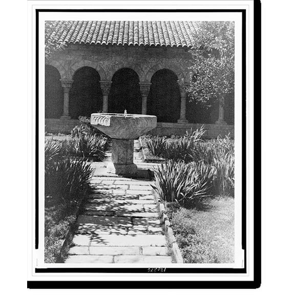 Historic Print, [In the Cloisters, Ft. Tryon Park, New York City], 16" x 20"