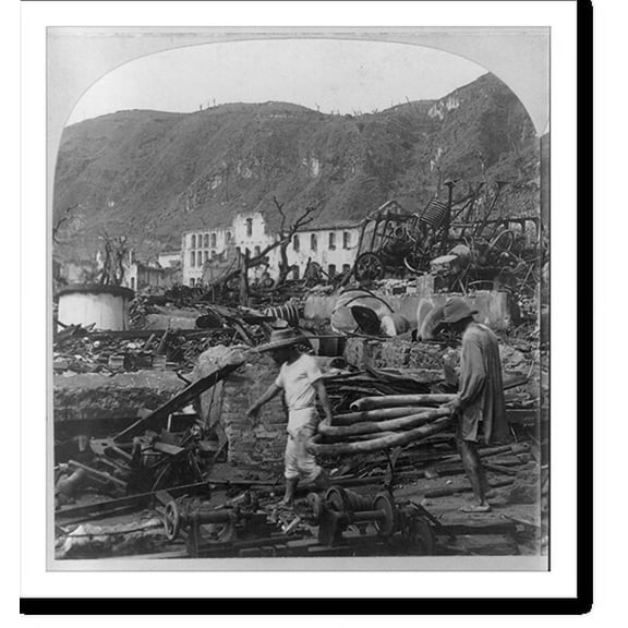 Historic Print, In the rum district, St. Pierre, Martinique, F.W.I., 18" x 24"