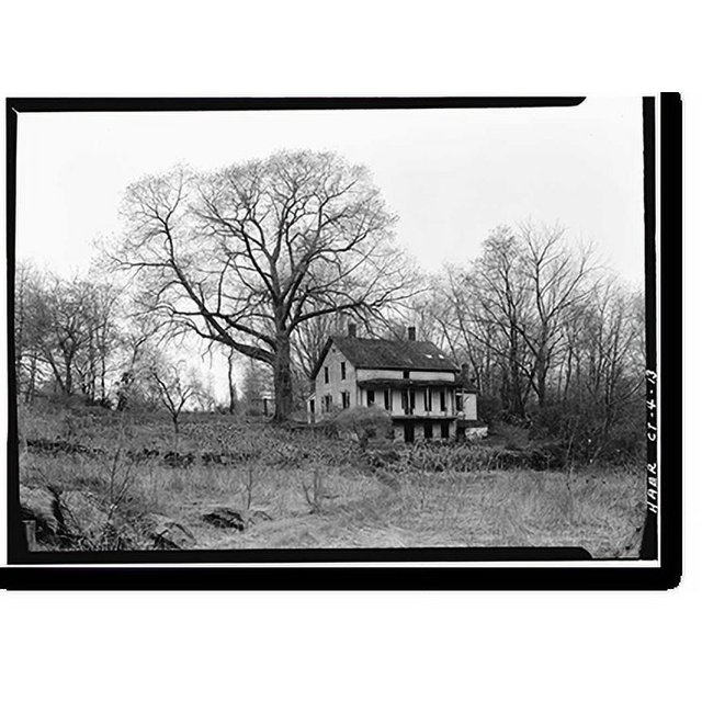 Historic Print, Indian Leap Pedestrian Bridge, Norwich, New London