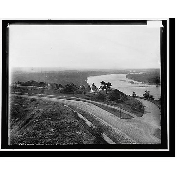 Historic Print, Indian Mound Park, St. Paul, Minn., 18" x 24"