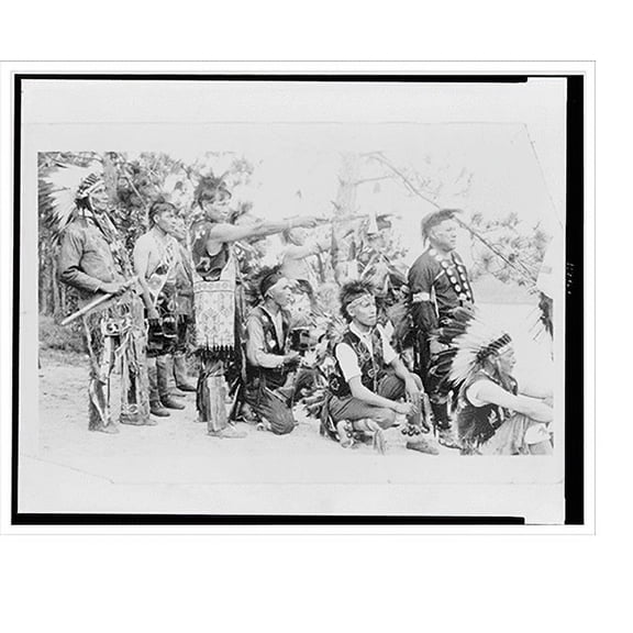Historic Print, Indian braves, 16" x 20"