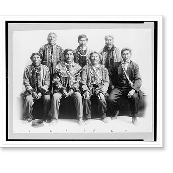 Historic Print, Indian chiefs, 16" x 20"