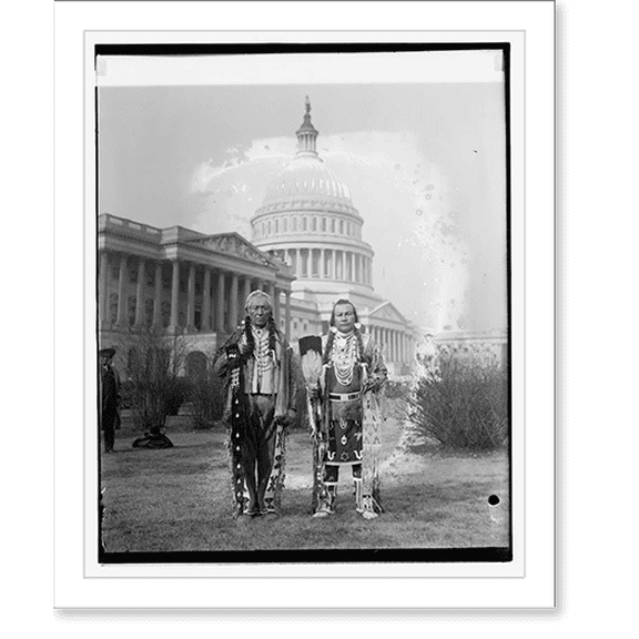 Historic Print, Indian chiefs of the Yakima Tribe of Wash. State, 1/17/27, 16" x 20"