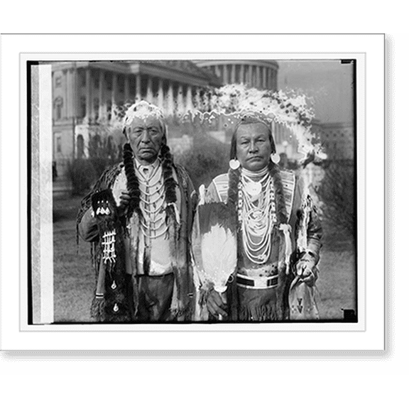 Historic Print, Indian chiefs of the Yakima Tribe of Washington State, 1/17/27, 16" x 20"