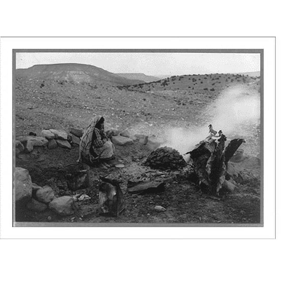 Historic Print, Indian pottery burner, 16" x 20"