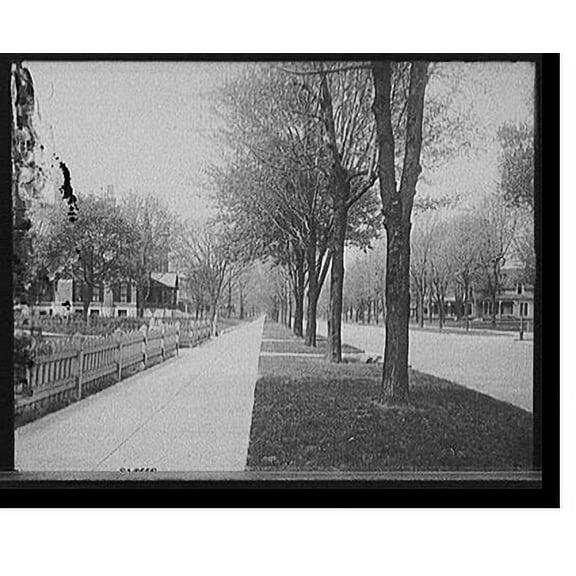 Historic Print, [Indianapolis, Ind., North Delaware Street], 16" x 20"