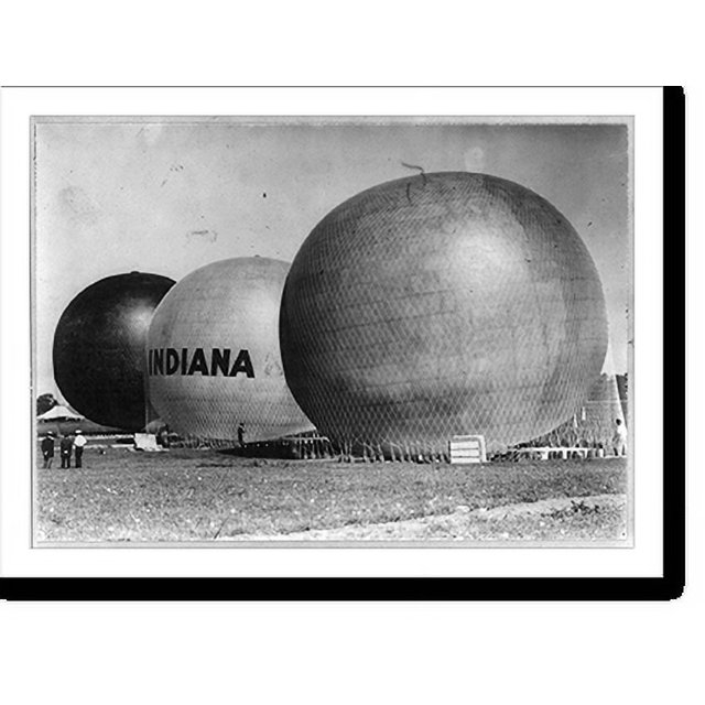 Historic Print, Indianapolis balloon race, 1909, 16" x 20"