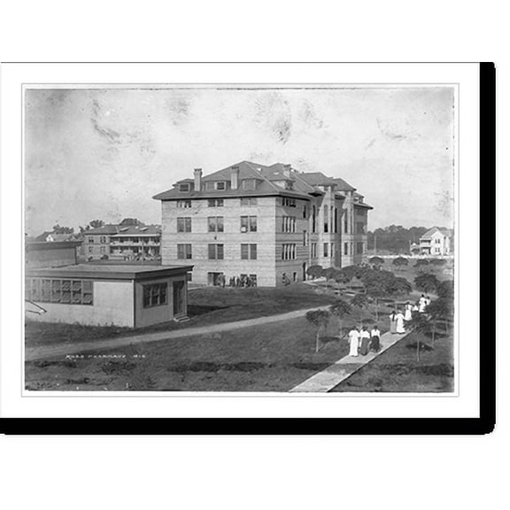 Historic Print, Industrial Institute, Lafayette, La., 16" x 20"
