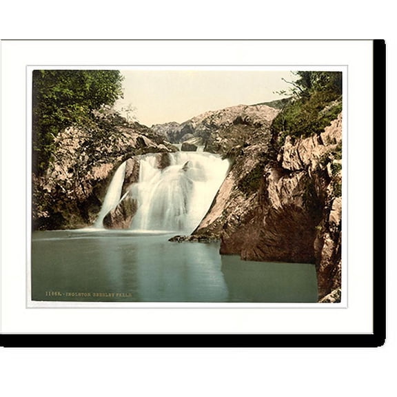 Historic Print, Ingleton Beesley Falls Yorkshire England, 16" x 20"
