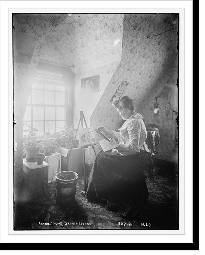 Historic Print, Inside Actor's Home Staten Island, 16" x 20"