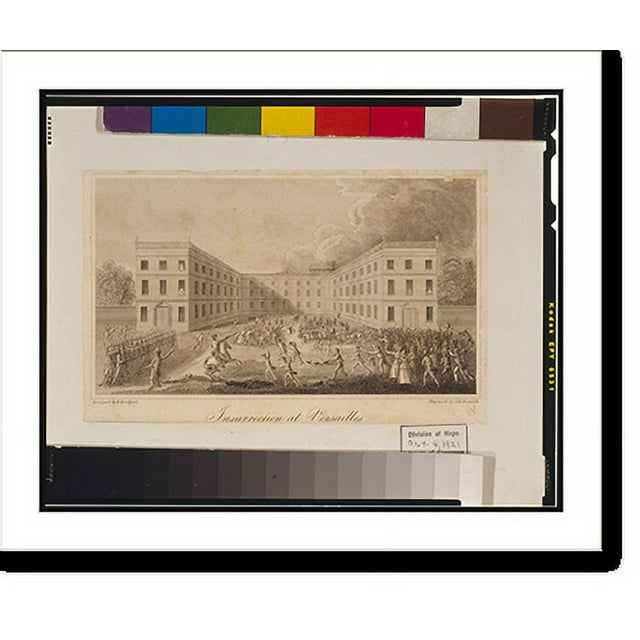 Historic Print, Insurrection at Versailles.design'd by H. Bridport