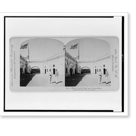 Historic Print, Int. of Morro Castle San Juan Puerto Rico, 16" x 20"