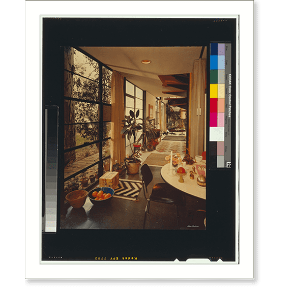 Historic Print, [Interior of Ray and Charles Eames' Los Angeles, California home], 16" x 20"