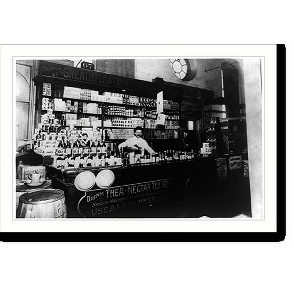 Historic Print, Interior of a great Atlantic and Pacific store, 16" x 20"