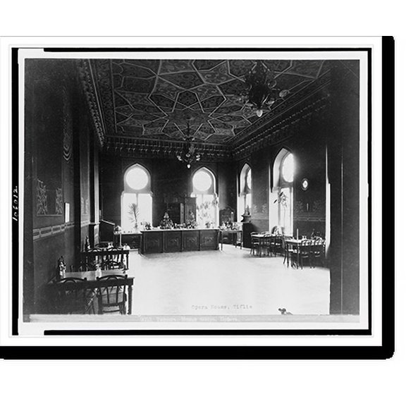 Historic Print, [Interior of the café in the opera house, T'bilisi, Georgia (Republic)], 16" x 20"