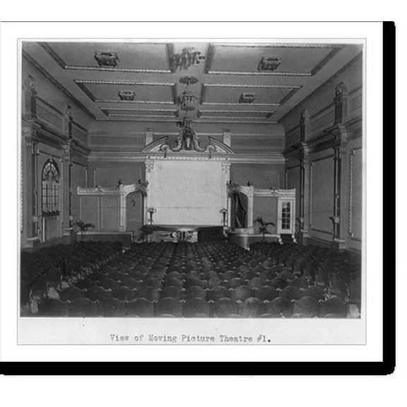 Historic Print, [Interiors of unidentified moving picture theaters] - 2, 16" x 20"