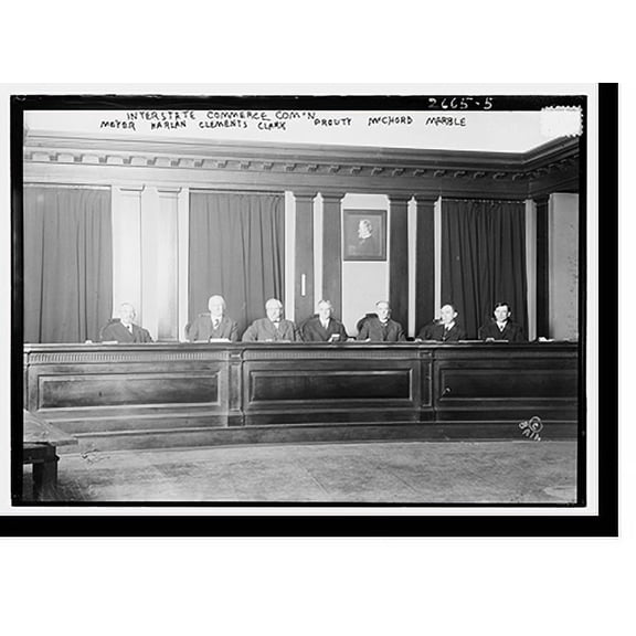 Historic Print, Interstate Commerce Com'n. - members, 16" x 20"