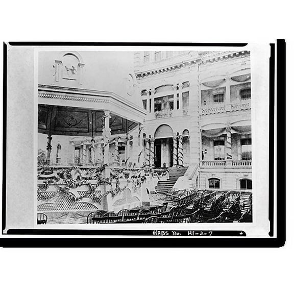 Historic Print, Iolani Bandstand, King & Richards Streets, Honolulu, Honolulu County, HI - 7, 16" x 20"