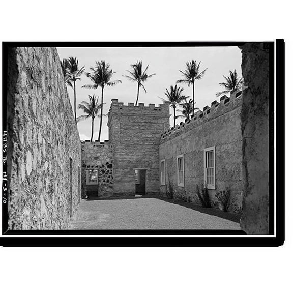 Historic Print, Iolani Barracks, Richards & Hotel Streets, Honolulu, Honolulu County, HI - 10, 18" x 24"