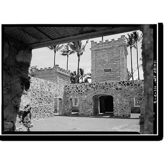 Historic Print, Iolani Barracks, Richards & Hotel Streets, Honolulu, Honolulu County, HI - 8, 16" x 20"