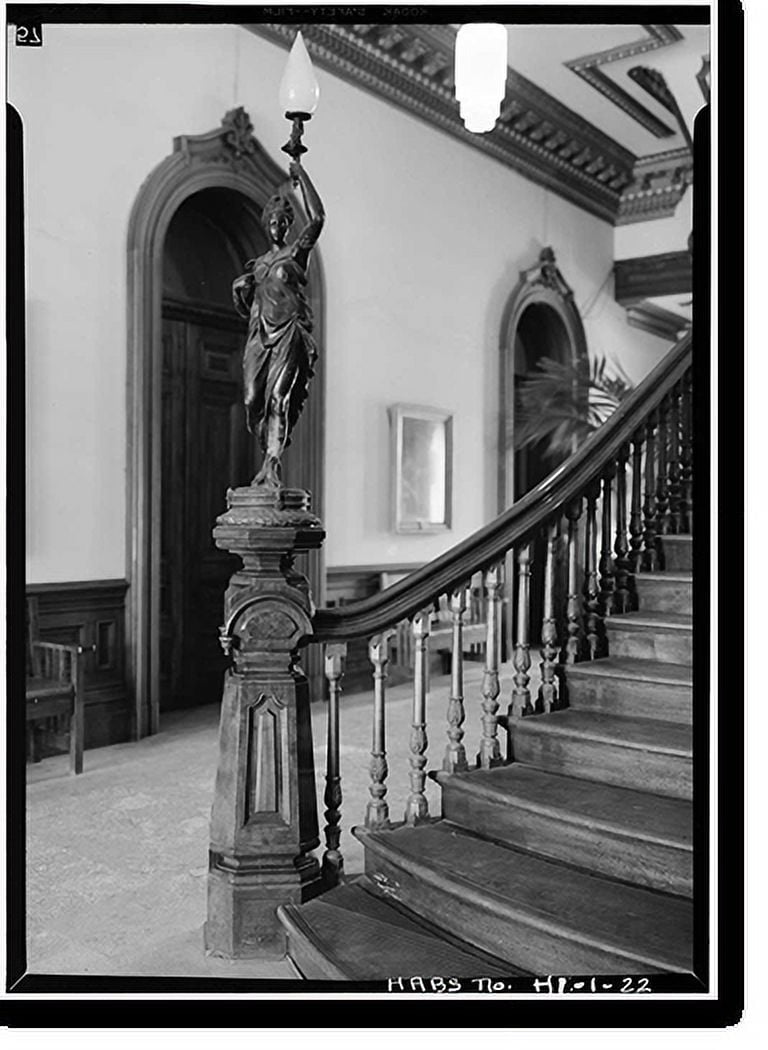 Historic Print, Iolani Palace, King & Richards Streets, Honolulu