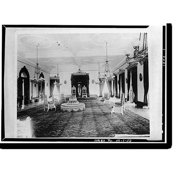 Historic Print, Iolani Palace, King & Richards Streets, Honolulu, Honolulu County, HI - 56, 18" x 24"