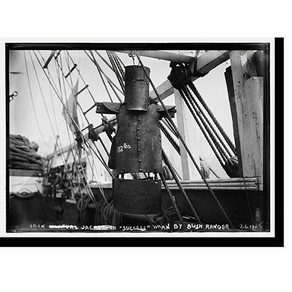 Historic Print, Iron Jacket on SUCCESS worn by Bush Ranger, 18" x 24"