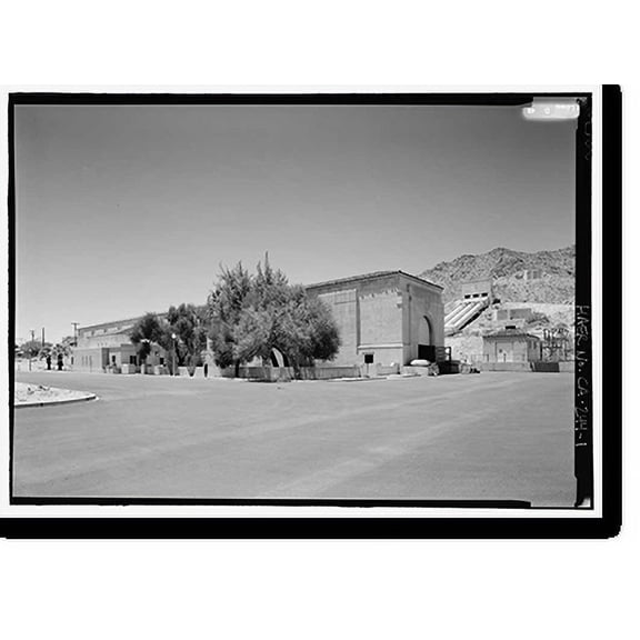 Historic Print, Iron Mountain Pump Plant, South of Danby Lake, north of Routes 62 & 177 junction, Rice, San Bernardino County, CA, 18" x 24"
