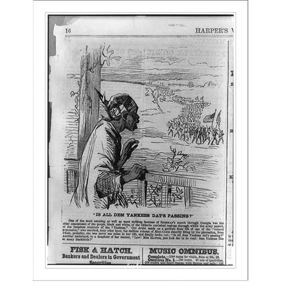 Historic Print, Is all dem Yankees dat's passing?"", 16" x 20"
