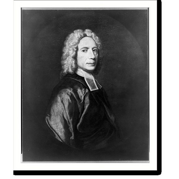 Historic Print, [Isaac Watts, 1674-1748, head-and-shoulders portrait, facing right], 16" x 20"