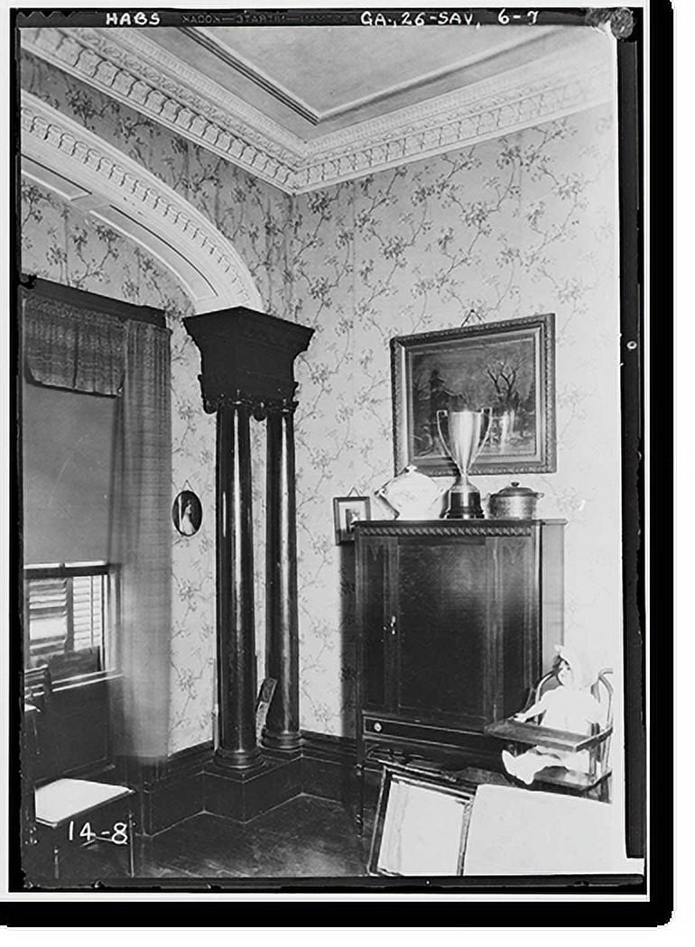 Historic Print, Isaiah Davenport House, 324 East State Street, Savannah