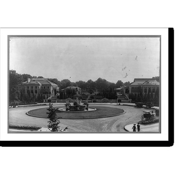 Historic Print, Italian garden in Bronx Zoo, New York City, 16" x 20"