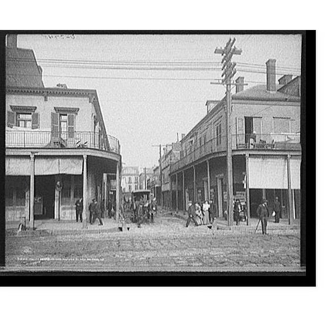 Historic Print, Italian headquarters, Madison St., New Orleans, La., 16